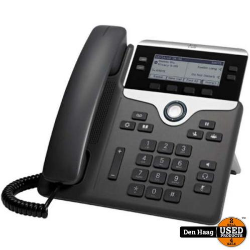 Cisco 7841 VoIP Desktop-telefoon | Nieuw, Telecommunicatie, Vaste telefoons | Handsets en Draadloos, Zo goed als nieuw