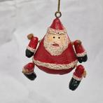 Vintage kerstmannetje ornament kerst Santa Claus miniatuur, Ophalen of Verzenden, Zo goed als nieuw