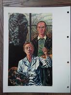 Charley Toorop 3 generaties offset prent 1964., Verzenden