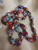 Mooie murano millefiori Italiaanse kralen ketting, Sieraden, Tassen en Uiterlijk, Kettingen, Verzenden, Nieuw, Steen of Mineraal