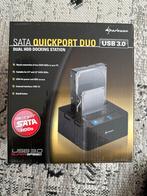 Sharkoon SATA Quickport Duo USB 3.0 Docking Station, Ophalen of Verzenden, Nieuw, Docking station, Harde schijf