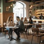 Gerlon horeca design stoelen, restaurant stoel cognac   253, Huis en Inrichting, Stoelen, Ophalen of Verzenden, Nieuw, Bruin, Vijf, Zes of meer stoelen