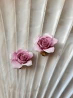 Royal Adderley floral porselein oorbellen, Ophalen of Verzenden, Zo goed als nieuw, Overige materialen