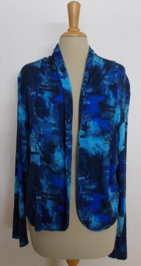 Mooie print top/vestje van Vaimo! L, Kleding | Dames, Tops, Zo goed als nieuw, Maat 42/44 (L), Blauw, Lange mouw, Verzenden