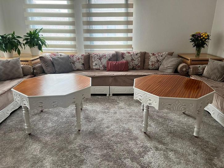 Marokkaanse banken, Huis en Inrichting, Banken | Complete zithoeken, Zo goed als nieuw, Hout, Ophalen