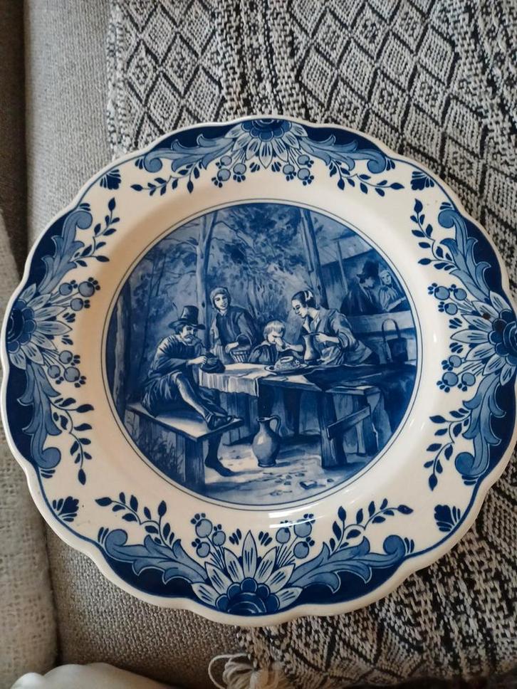 Delfts Blauw Bord Regina Holland, Antiek en Kunst, Antiek | Wandborden en Tegels, Ophalen of Verzenden