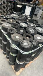 Dakleer +/- 150m2 wit - rest rollen 3 pallets totaal, Doe-het-zelf en Verbouw, Dakpannen en Dakbedekking, Overige materialen, Zwart