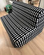 Slaapbank met hoes van ikea, Ophalen, Grijs, Tweepersoons, 140 cm