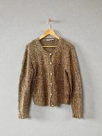 Donaldson bruin beige vest Mickey Mouse L large wol blend, Ophalen of Verzenden, Zo goed als nieuw, Maat 42/44 (L), Beige