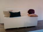 Klepbank/eetkamerbank wit hout, Ophalen, Gebruikt, Wit, Hout