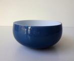 Glazen schaal blauw opaline binnenkant wit Holmegaard 3486-s, Antiek en Kunst, Ophalen of Verzenden