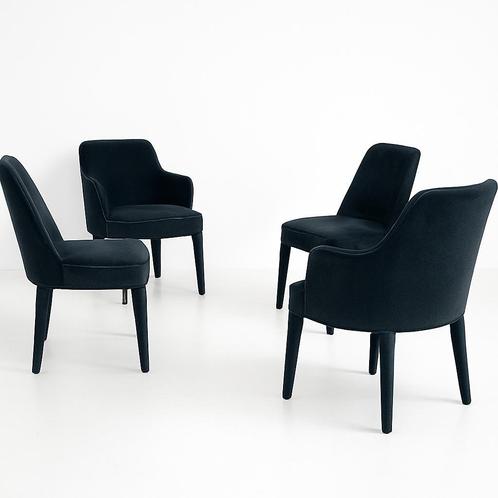 MAXALTO Italia FEBO SET VAN 4 eetkamer design stoelen, Huis en Inrichting, Stoelen, Zo goed als nieuw, Stof, Ophalen of Verzenden
