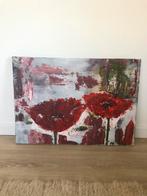 mooi schilderij op canvas van een abstract bloem stilleven, Ophalen of Verzenden