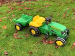 kinder tractor John Deere, Ophalen, Zo goed als nieuw, Overige merken, Met kar of aanhanger