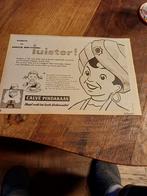Advertentie Calve pindakaas Arretje Nof luister 1958, Ophalen of Verzenden, Zo goed als nieuw, Overige typen