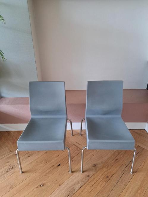 Richard Hutten voor Harvink vintage design stoelen, Huis en Inrichting, Stoelen, Zo goed als nieuw, Twee, Kunststof, Grijs, Ophalen