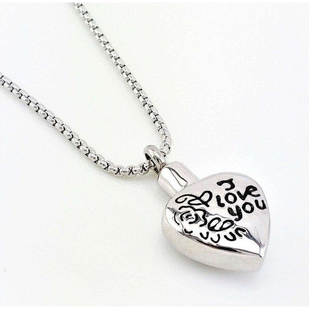 RVS ketting + Ashart Hanger I Love You, Overige materialen, Birgitta-Gracht 33, 6465 EL Kerkrade, Nederland, Verzenden, Nieuw