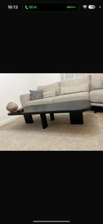 Salontafel zwart mangohout, Huis en Inrichting, Ophalen, Overige materialen, 50 tot 100 cm, Rond