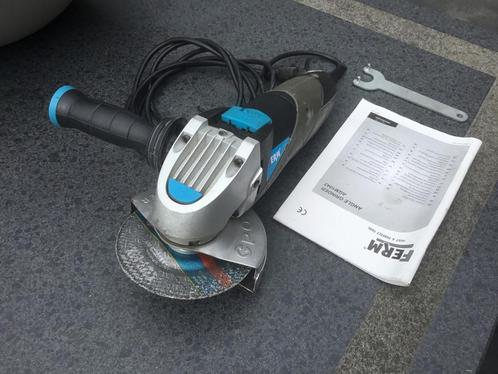 Ferm slijptol haakse slijpmachine compleet incl. koffer, Doe-het-zelf en Verbouw, Gereedschap | Slijpmachines, Gebruikt, Haakse handslijpmachine