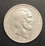 1863 1/2 Gulden Willem 3, Postzegels en Munten, Munten | Nederland, ½ gulden, Koning Willem III, Zilver, Ophalen of Verzenden