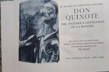 Don Quixote, Heritage Press editie beschikbaar voor biedingen