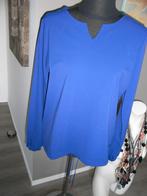 ZOSO kobaltblauw blouse/top lange mouw travelstof mt M/38/40, Maat 38/40 (M), Blauw, Nieuw, Ophalen of Verzenden
