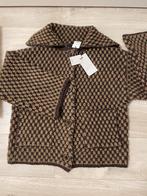 Zara viral jacket / oversized tricot jas maat S, Ophalen of Verzenden, Nieuw, Bruin