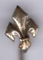 Franse lelie zilverkleurig speldje ( V_095a ), Verzamelen, Speldje of Pin, Stad of Land, Zo goed als nieuw, Verzenden