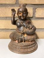 Kind Krishna brons – Bala Krishna beeld India 18 cm, Ophalen of Verzenden