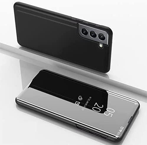 Clear View cover Samsung Galaxy S22 zwart, Telecommunicatie, Mobiele telefoons | Hoesjes en Frontjes | Samsung, Nieuw, Verzenden