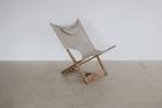 vintage folding chair | fauteuil | Hyllinge | Denemarken, Riet of Rotan, Gebruikt, Ophalen of Verzenden