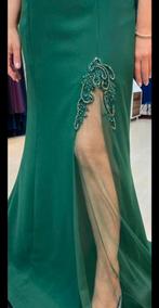 Groene Galajurk met Split - Maat M, Kleding | Dames, Maat 38/40 (M), Ophalen of Verzenden, Gedragen, Onder de knie