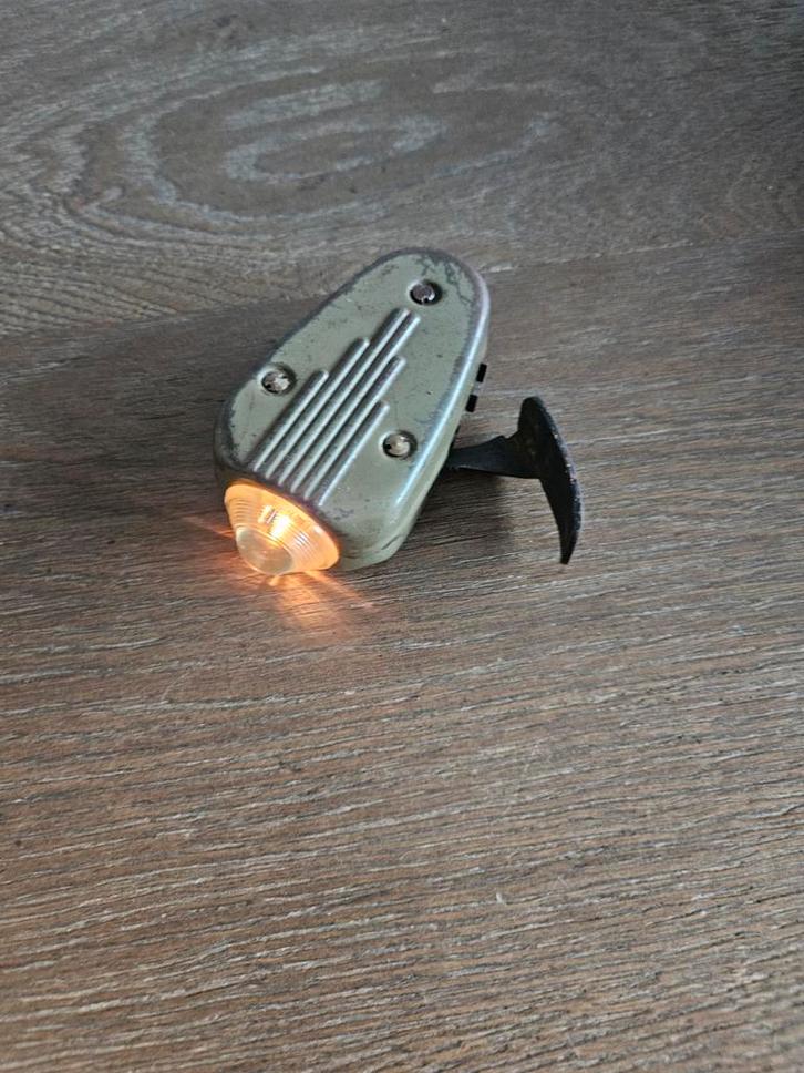 Vintage, werkende Philips Knijpkat Zaklamp, 2e Wereld Oorlog, Verzamelen, Militaria | Tweede Wereldoorlog, Nederland, Ophalen of Verzenden