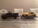 Bruder Dodge RAM 2500 Power Wagon met Racing Team Roadster, Ophalen of Verzenden, Zo goed als nieuw