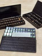Vintage educatieve letterdozen – kartonnen letterkaartjes, Antiek en Kunst, Antiek | Speelgoed, Ophalen of Verzenden