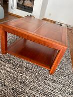 Kersenhouten vierkante salontafel 80x80cm, Huis en Inrichting, Tafels | Salontafels, Ophalen, Vierkant, 50 tot 100 cm, Zo goed als nieuw