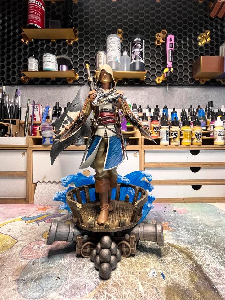 Edward Kenway 1/6 Resin Beeld - Assassin's Creed Black Flag, Verzamelen, Beelden en Beeldjes, Nieuw, Mens, Ophalen of Verzenden