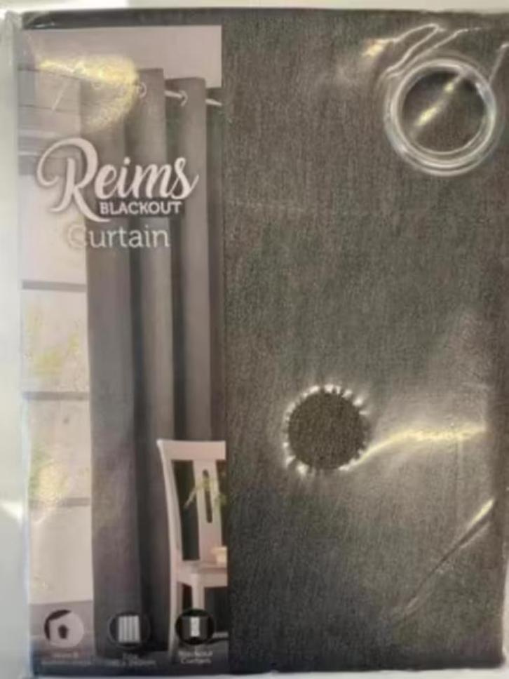 NIEUW! Reims verduisterende gordijnen 140x160 cm €17,99, Huis en Inrichting, Stoffering | Gordijnen en Lamellen, Nieuw, 200 cm of meer