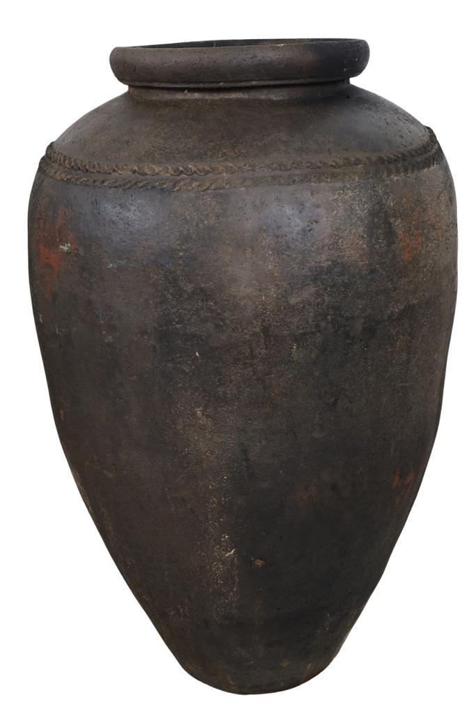 Oude landelijke india kruik 80x80x125 cm, Huis en Inrichting, Woonaccessoires | Vazen, Nieuw, Overige kleuren, 75 cm of meer, Aardewerk of Porselein