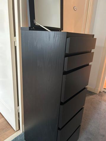 Malm ladekast van Ikea (donkerbruin). - afbeelding 3