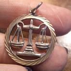 Zilveren sterrenbeeld hanger weegschaal., Ophalen of Verzenden, Zo goed als nieuw, Zilver, Zilver