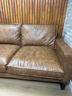 Mooie 2-persoons leerbank, Huis en Inrichting, Banken | Bankstellen, Gebruikt, 150 tot 200 cm, Tweepersoons, Ophalen of Verzenden