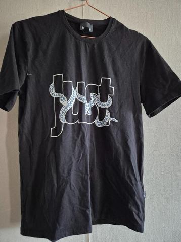 Tshirt Just Cavelli zwart print L beschikbaar voor biedingen