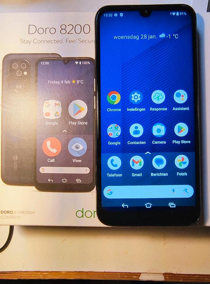 2 seniorentelefoons Doro 8200 en Swissvoice combo, Telecommunicatie, Mobiele telefoons | Overige merken, Zo goed als nieuw, Zonder abonnement