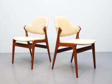 Vintage eetkamerstoelen | Set van 2 | Teak | Skai  beschikbaar voor biedingen
