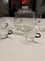 Andries Copier Leerdam Bowlset 1934, Glas of Glazen, Gebruikt, Ophalen of Verzenden, Glas