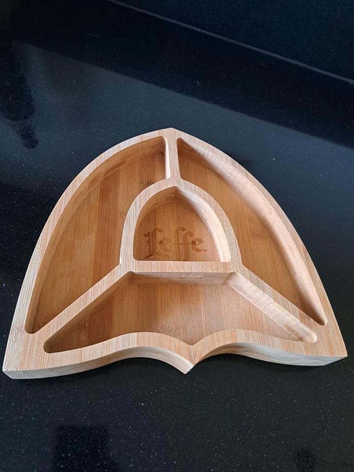 Leffe borrelplank Houten Serveerschaal met Vakken, Huis en Inrichting, Woonaccessoires | Dienbladen, Nieuw, Hout, Overige vormen
