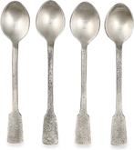 Nkuku Veeta Theelepels Zilver - Set Van 4 bestek, Ophalen of Verzenden, Nieuw, Rvs of Chroom