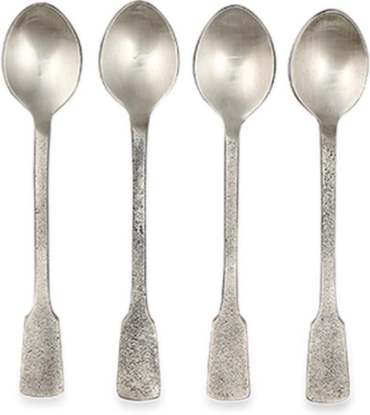 Nkuku Veeta Theelepels Zilver - Set Van 4 bestek, Huis en Inrichting, Keuken | Bestek, Nieuw, Rvs of Chroom, Ophalen of Verzenden