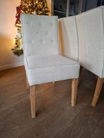 Mooie set van vier eetkamerstoelen, Huis en Inrichting, Stoelen, Ophalen, Wit, Zo goed als nieuw, Vier